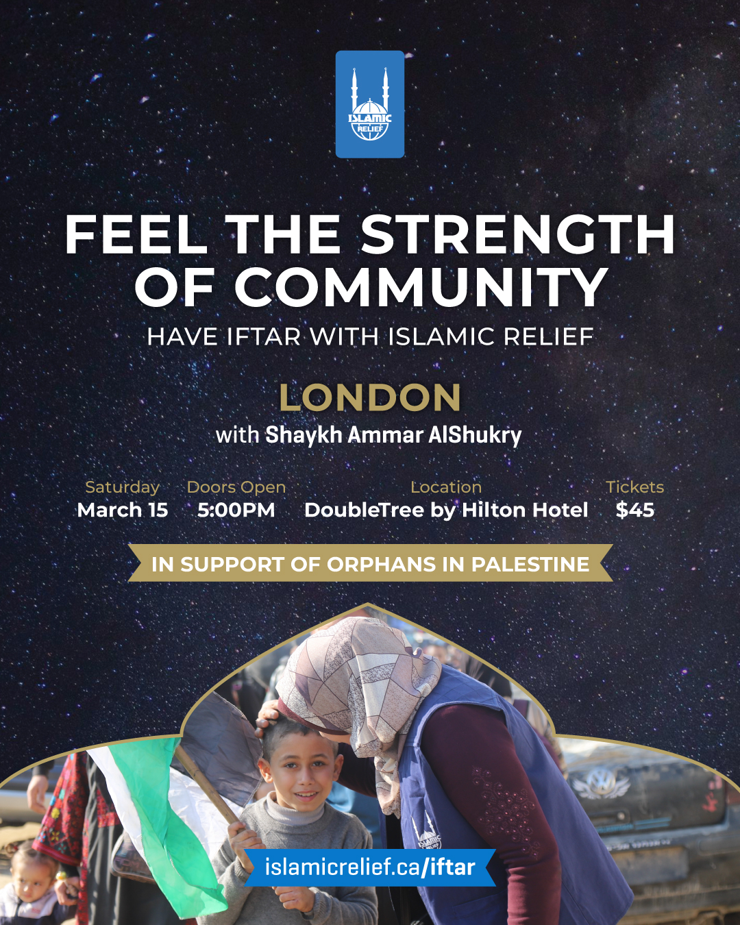 Have Iftar with Islamic Relief Canada | A Night of Purpose in London ...