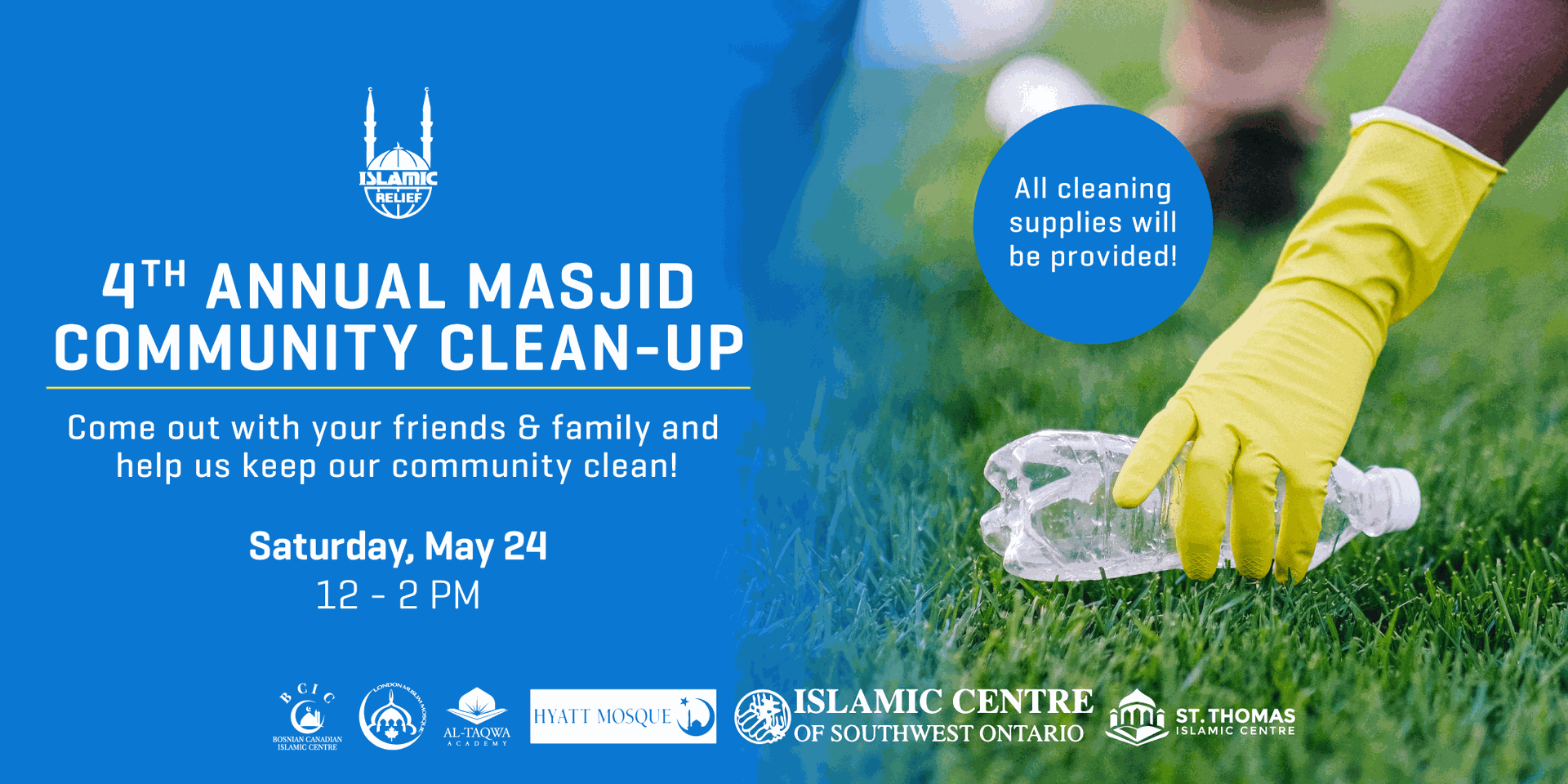 4th Annual Masjid Community Clean-up I London | Islamic Relief Canada